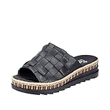 Rieker Damen Pantoletten V7988-00 schwarz Gr. 40