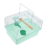Abaodam Mehrzweck Vogelkäfig Für Sittiche Tragbarer Käfig Mit Futterbox Wasserspender Und Sitzstange Stabiler Papageienkäfig Für Kleine Für Unterwegs