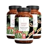 Aminosäuren Komplex hochdosiert - 540 vegane Amino Tabletten mit je 1000 mg pro Tagesdosis mit 12 verschiedenen Aminosäuren - EAA Pattern Presslinge von NATURTREU