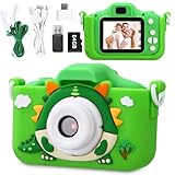 PERMUST Kinderkamera, 1080P HD Digitalkamera für Kinder mit 2,0-Zoll-Bildschirm, 64G Speicherkarte, Fotokamera für 3-12 Jahre, Blau