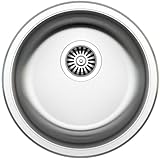 Edelstahl Einbauspüle & Spülbecken – moderne Küchenspüle mit robustem Waschbecken, Siphon und Ausgussbecken, langlebiges Design (42x42x17)