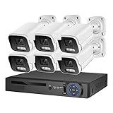 8MP 4K Ai Gesichtserkennung Sicherheitskamerasystem POE NVR Kit CCTV Videoaufnahme Outdoor Home Human Audio Überwachungskamera(None,8CH NVR 6 AI Camera)
