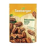 Seeberger Pekannusskerne: Große, unversehrte & knackig-frische amerikanische Pekannüsse - handlich & wiederverschließbar - naturbelassen (1 x 60 g)