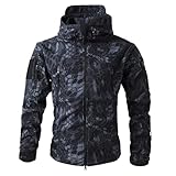 TOFOTL Regenjacke 20000 Mm Wassersäule Herren Herbst Otorrad Regenmantel Lang Running-Jacken Windjacke Wandern Kurtka Jesienna Meska Fahrrad Regen Faltbar Collage Skijacke Herren Schlangenmuster 3XL