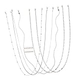 LIFKOME 1 Satz 6St Brillenkette schmuck ketten brillen band brillenregal brillenhalter maskierband halskette schnapsgläser Schnur für Gesichtsmaske Maskenband Gläser Dekorationen Legierung