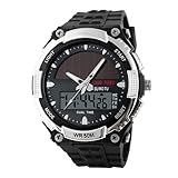Herren Solaruhr - Outdoor Uhren Für Herren,Multifunktionale Mode Casual Armbanduhr Für Sport Freizeit Arbeit Alltag
