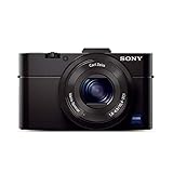Sony RX100 II Premium Kompakt Digitalkamera (20 MP, 7,6 cm (3 Zoll) Display, 1 Zoll Sensor, 28-100 mm F1.8-4.9 Zeiss Objektiv, Wi-Fi, NFC) (DSC-RX100M2) schwarz