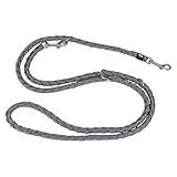TRIXIE Hundeleine Cavo V-Leine S–M, 2,00 m ø 12 mm in grafit - verstellbare Leine für Outdooraktivitäten - für kleine bis mittelgroße Hunde - 143516