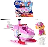 PAW PATROL – Fire Rescue Skyes Rettungshubschrauber mit Rettungsklaue und Skye Figur, Spielzeug für Kinder ab 3 Jahren