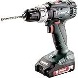 Metabo Akku-Schlagbohrmaschine SB 18 L 18 V - inkl. 2 CAS Li-Ion Akkupacks (18V/2,0 Ah); Ladegerät und Transportkoffer - 602317500