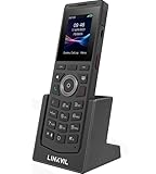 Linkvil W610H DECT Schnurloses Telefon, 4 SIP Lines, Color Display, Bluetooth 5.0, Virtual BLF Keys