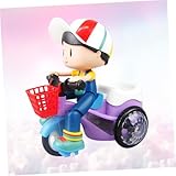 TOBBOMEY Kreatives Dreirad mit Intelligenzfunktion Kunststoff LED Licht Mehrfachfahrmodi Jungen ohne Batterie Geeignet Ab Jahren Zufällige Farbe Zufällige Farbe