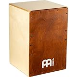 Meinl Percussion Snarecraft Cajon Instrument - Kompakte Trommelkiste mit zwei Snare-Teppichen - Schlagfläche Almond Birch (SC80AB)
