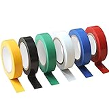 ytorgr 6 Stück Isolierband Farbig Set | 16 mm x 15m Universal Isolierband Dichtband für Verkabelungsprojekte und Reparaturen