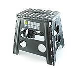 4DOOR Tritthocker/Klapphocker 32 cm hoch/bis zu 150 kg belastbar, leicht faltbar