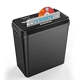 SINCHEREU Aktenvernichter, 12 Blatt Streifenschnitt Papierschredder,CD/Kreditkarten Schredder mit Überhitzungsschutz, Reißwolf,14 L Papierkorb Aktenvernichter Aufsatz für das Home Office