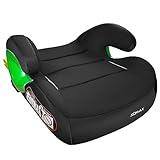 XOMAX KBH310-black Kindersitz mit ISOFIX I mitwachsend I 15-36 kg, 3-12 Jahre, Gruppe 2/3 I bequeme Armlehnen I ECE 8