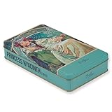NOTIQUE Blechdose Metalldose mit Deckel, Nostalgic Art Dose Box, Keksdose, Vorratsdose für Kleinigkeiten – Kollektion Herbarium (Alfons Mucha - Princessin Hyacinth)