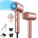 Haartrockner, 2400W Föhn Haartrockner, Schnelltrocknen Hair Dryer, Salon Haarfön mit Heiß-/Kalttaste, Ionischer Haartrockner, Ionen Haartrockner mit Diffusor und Stylingdüse
