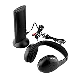 DOITOOL kabellose Kopfhörer mit Mikrofon Funkkopfhörer Geräuschunterdrückung durch Kopfhörer Wireless kopfhörer Wireless Headset mit mikrofon kabelloses Headset mit Mikrofon Black