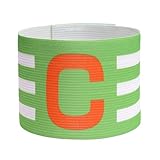 Genérico Kapitänsbinde für Fußballkapitän, Kapitänsbänder für Fußballkapitän, verstellbare Bänder für Anti-Drop-Spieler, elastische Zubehörarmbänder