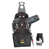 Werkzeugtasche mit Gürtelclip | Robuster Werkzeugaufbewahrungsgürtel | Verstellbare Schraubentasche Organizer für Elektriker, wasserdichter elektrischer Bohrerhalter für Tischlerwerkstatt