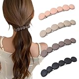 Ypkia 4 Stück Französische Haarspangen Damen Dünnes Haar Automatische Haarspange Klein Hair Clip Set Für Frauen Mädchen