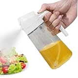Ölsprüher für die Küche – 470-ml-Spenderflasche mit zwei Modi, Applikator für Speiseöle mit kontrolliertem Durchfluss, Mehrzweck-Flüssigkeitsvernebler | Praktisches kulinarisches Gerät zum Salatzubere
