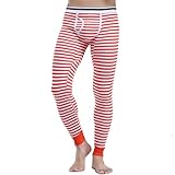 RUMAOZIA Thermounterhose Herren Lang Winter Thermo Unterhose Low Patchwork Leggings Lange Hose Baumwolle Warme Thermohose Streifen Skiunterwäsche Slim Funktionsunterwäsche Casual Unterwäsche
