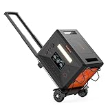Greenery Tragbare Solargenerator mit Transportroller, 2400w/2160wh Solargenerator, mit 12 Ausgang-Anschlüsse, Power Station für Camping, Stromausfälle mit 5 Jahren Garantie