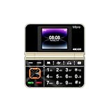 V8 Pro Faltbares Klapphandy, 2 g, Senioren-Handy mit großen SIM-Tasten, Dual-Standby-Taschenlampe, D1n4-Unterstützung &