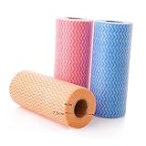 FRCOLOR 50Stücke Putztücher Aus Vliesstoff Wasserabsorbierende Küchenhandtücher Für Tägliche Reinigung Wiederverwendbar Geschirrtücher