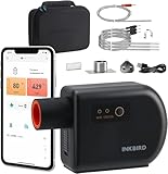 Inkbird Grillgebläse Bluetooth 5.1 und Wi-Fi 2,4 GHz Grillventilator, Automatischer Smoker Grillthermometer mit 4 Sonden für Big Green Egg, Kamado Joe, Primo, Vision Grill, Akorn Kamado
