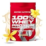Scitec Nutrition 100% Whey Protein Professional - Angereichert mit zusätzlichen Aminosäuren und Verdauungsenzymen - Glutenfrei - Palmölfrei, 1 kg, Vanille