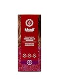 khadi HENNA, AMLA & JATROPHA Pflanzenhaarfarbe - Haarfarbe für kräftiges, dunkles Tiefrot bis zu auffälligem, sattem Mahagoni - Naturkosmetik 100g
