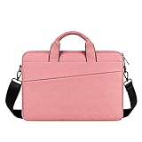 GAHLAY Umhänge Laptoptasche Damen Herren 13,3 14,1 15,4 15,6 Zoll Handtaschen Computer Cover Case Handtasche (Color : Pink, Size : 14.1 inch)
