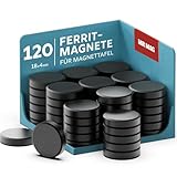 MrMag 120 Professionelle Haftmagnete für Büro und Zuhause | Starke Haftmagnete für Whiteboard, Kühlschrank & Pinnwand | Ferrit-Magnete | 18x4mm
