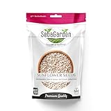 Seba Garden Sonnenblumenkerne, geschält, 1 kg, Güteklasse A, roh, ungesalzen, glutenfrei, Keto-freundlich, Proteinquelle, hoher Fasergehalt, Eisenquelle, nicht gentechnisch verändert