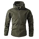 Generisch Sale Angebote, Jagdbekleidung Herren Winter Army Tactical Winterjacke Flecktarn Jacke Reißverschluss Leichte Bundeswehr Militär Jacke Herren Windbreaker Militär Jacken Jagdjacke M