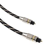 Oiyagai 1pc TosLink Kabel Digitales Optisches Audiokabel SPDIF Digital DTS Surround Sound Bar Kabel für Heimkino (2M / 6,4FT)