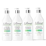 Naturous Keratin Glättungsbehandlung für das Haar, natürliche Inhaltsstoffe für glattes, seidiges, glattes Haar, 51 Oz (4 PACKUNG)