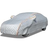 Verdickte Auto Abdeckplane für Nissan Qashqai SUV 2013-2017,Hagelschutzplane Auto Outdoor Winter Baumwollfutter Autoplane Wasserdicht Winddicht Sonne Mit Aufbewahrungstasche