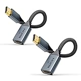 VCELINK HDMI Verlängerungskabel 12cm, 8K@60Hz und 4K@120Hz HDMI 2.1 Verlängerung Kabel Stecker Für Fire TV Stick Ultra Highspeed auf Buchse Adapter-Verlängerungskabel, 2 Stück