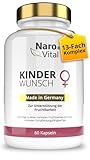 Kinderwunsch Folsäure (800 µg Folat hochdosiert), Mönchspfeffer-Extrakt, Frauenmantel-Extrakt, Jod – 2 Monatsvorrat (60 Kapseln) - Für Frauen – Hilfsmittel zum schwanger werden