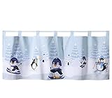 heimtexland ® Scheibengardine Winter Deko Gardine 45x120 Fensterdekoration Kinderzimmer Pinguine Typ651