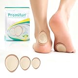 Promifun Hühneraugenpflaster - 24 Stück Hornhautpflaster - Premium Filz-Kissen mit med. Kleber - Ganztägige Schmerzlinderung & Hühneraugen Entferner für Zehen, Fersen & Fußballen - Multi-Größe, Beige