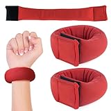 Gewichtsmanschetten Handgelenk, 2 Stück Gewichte Handgelenk, Weighted Wristbands für Laufen, Fitness, Yoga, Pilates, Aerobic, Männer und Frauen, Handgelenk Gewichte