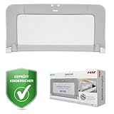 Reer ByMySide, Rausfallschutz fürs Babybett, 100x50 cm Länge, für Betten von 150 - 180 cm, grau