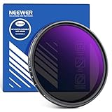 NEEWER 58mm True Colors Variabler ND Filter ND2-ND400, Hard Stop Limited Einstellbarer Graufilter mit mehrfach beschichtetem, wasserabweisendem, kratzfestem optischem Glas, schlankem Aluminiumrahmen