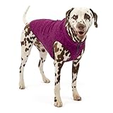 Kurgo Core Hunde-Pullover, Leichtes Fleece, Mit 2-Wege-Reißverschluss, Mit Hundegeschirr kompatibel, Größe XL, Lila